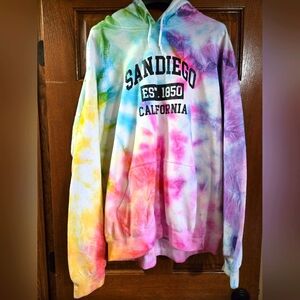 Destinations Women's Tie-Dye San Diego California Size 2XL Made in the USA